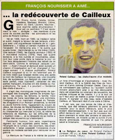 Le figaro magazine roland cailleux